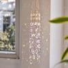 Faux Crystal Wind Chime for Outside, Window Hanging Sun Catcher, Prism Rainbow Maker Pendant for Home, Garden, Patio, Porch