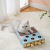 Yousheng Interactive Cat Toy Corrugated Paper Cat Scratching Board Whack-a-Mole Cat Enrichment Toy for Indoor Kittens Entertainment