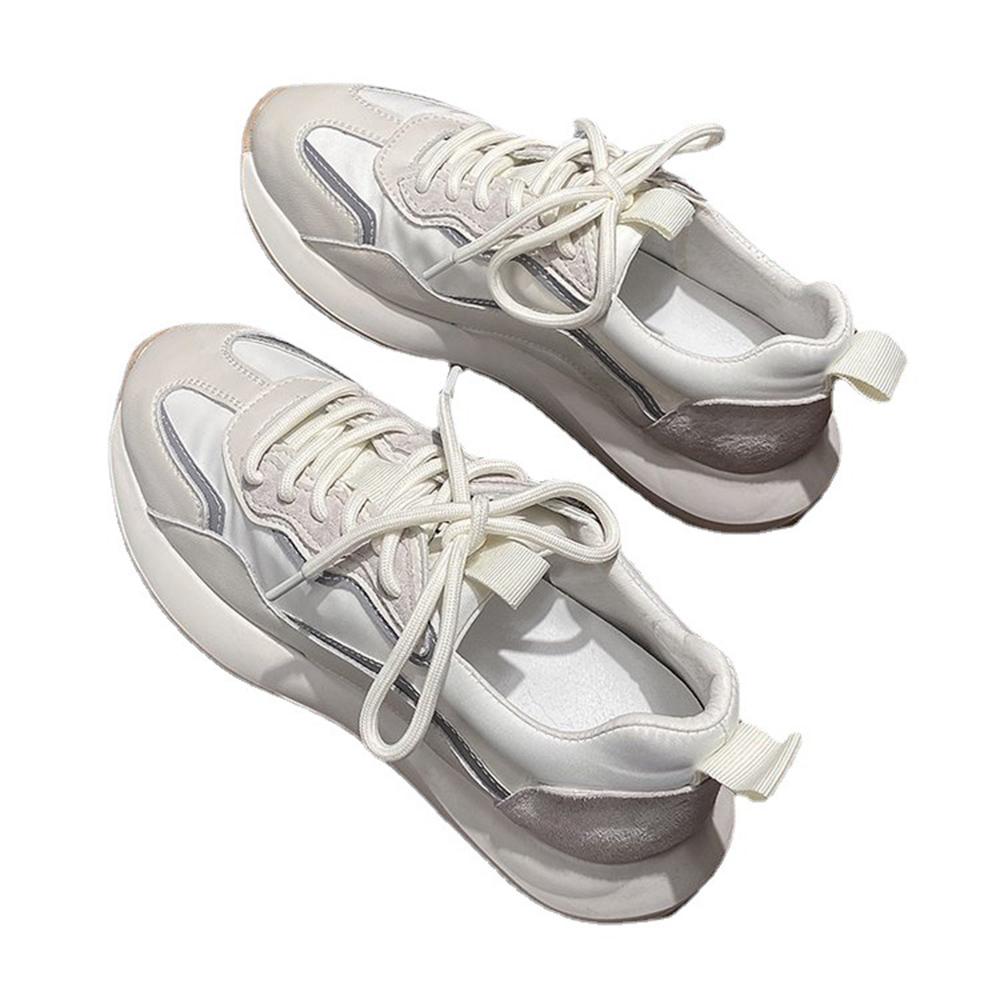 Damesneakers Nye Pustende Mesh Vaffel Smal Midje Forrest Gump Sko Pappa Sko Fitness Løping Fritidssportssko