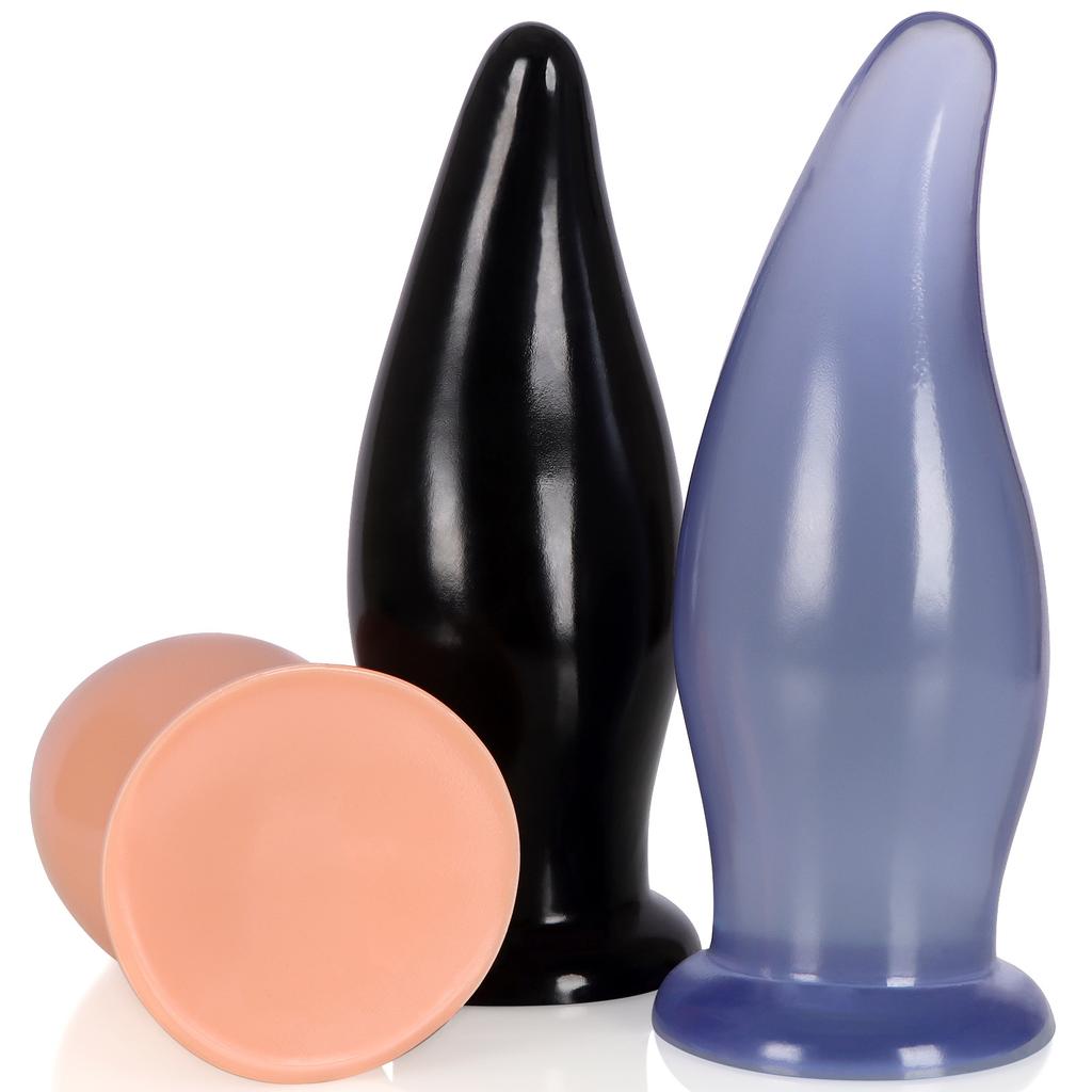 Large Heavy Butt Plug Men's and Women's Back Court Expansion Masturbation Butt Plug Thick Anal Whip Boxing SM Adult Sex Toys