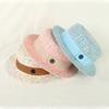 French Elegant Women Flat Top Hat Fedora Churn Hat Color Jacquard Hat Autumn Pink Tweed Top Hat Old Money Style Fashion Girl Hat