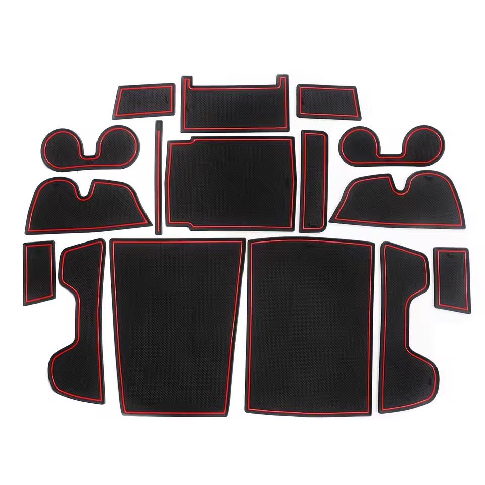 

Противоскользящий коврик для слота ворот и подстаканника для Toyota Bz4x 2025 2025 2025 для Subaru Solterra, противоскользящая накладка в паз двери, аксессуары для интерьера 16pcs