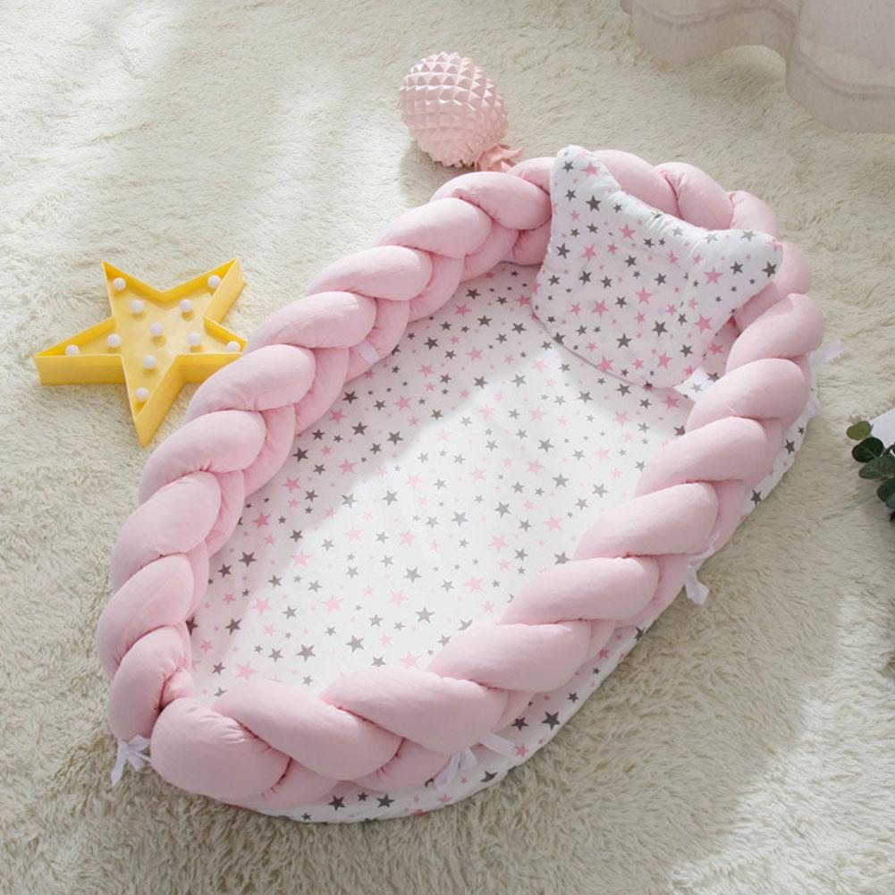 Folding Cotton Weaving Removable Sleeping Bed for Infants
