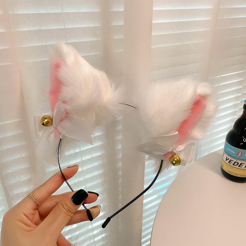 Anime Katzenohren Lolita Kopfschmuck Haarspange - Dienstmädchen Tierohren Stirnband Accessoire