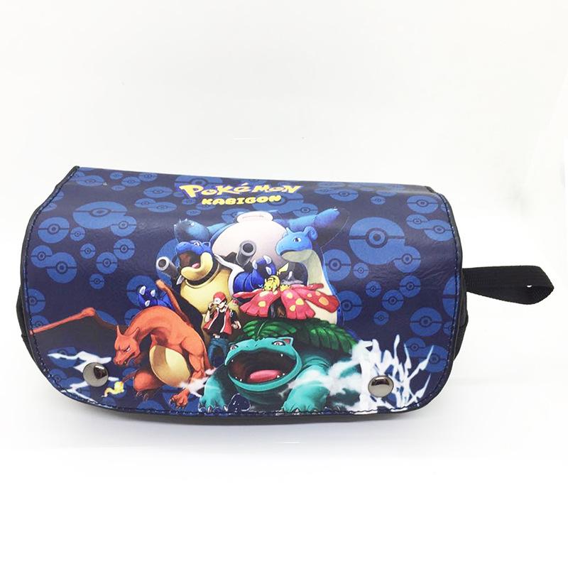 Large Capacity Pokémon Pencil Case for Students - Cartoon Anime Design