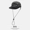 Quick-drying baseball cap retro mesh cap nylon windbreak rope light and breathable outdoor quick-drying flat-brimmed baseball cap