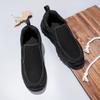 Mode Echtes Leder Herrenschuhe Slipper Mode Luxusmarke Lässige Formelle Loafer Outdoor Mokassins Italienisch Schwarz Männlich Fahrschuhe
