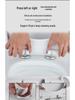 Sedile WC Universale Ispessito a Chiusura Lenta, Forma a U, Forma a V, Forma a O, Accessori per WC Domestici