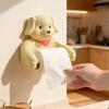 Cartoon Dog Toilet Paper Holder Wall Mounted Bathroom Tissue Dispenser For Home And Kids Room Decoration