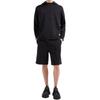 Emporio Armani FW24 Solid Color Letter Logo Embroidered Loose Fit Long Sleeve Hoodie Men Hoodies Black 6D1MA0-1JHSZ-0999