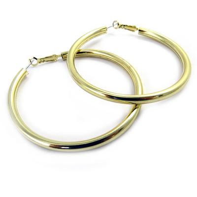 [L7615] - 'Choregraphie' goldene Creolen Ø 70 mm