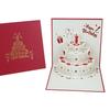 3D Birthday Cake Pop-up Greeting Card with Blessings for Company Employees