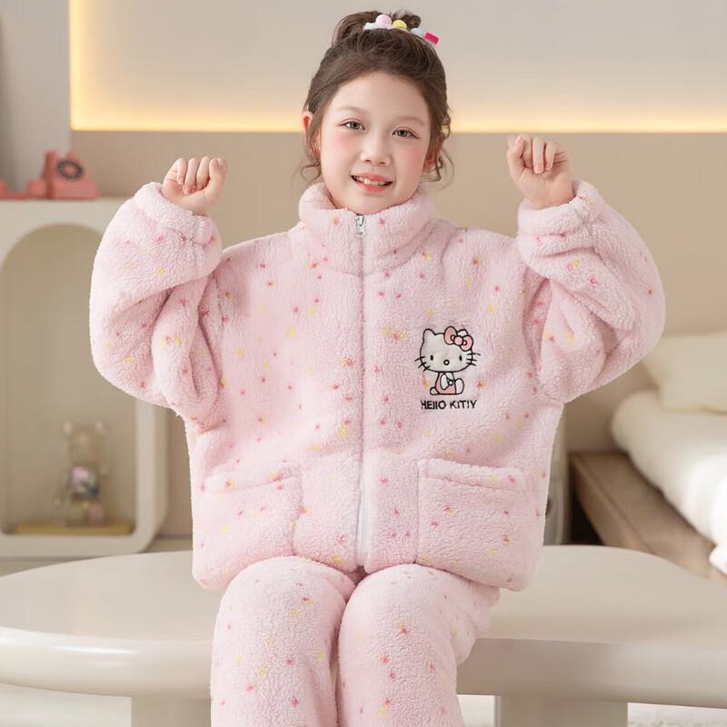 YUZHAOLIN Girls' Winter Flannel Pajama Set