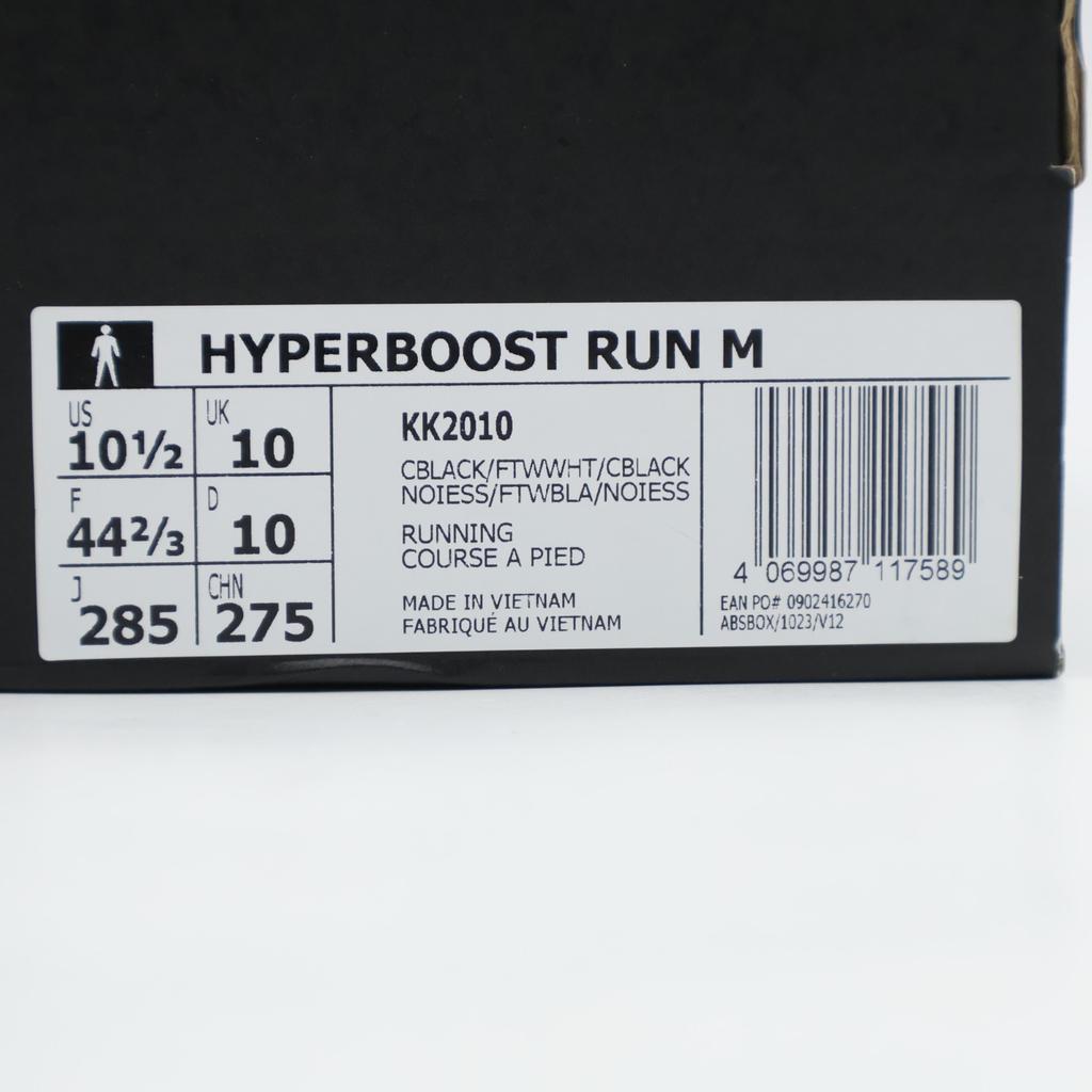 KK2010 Adidas Hyperboost Run "Core Black/Cloud White" (Men's)