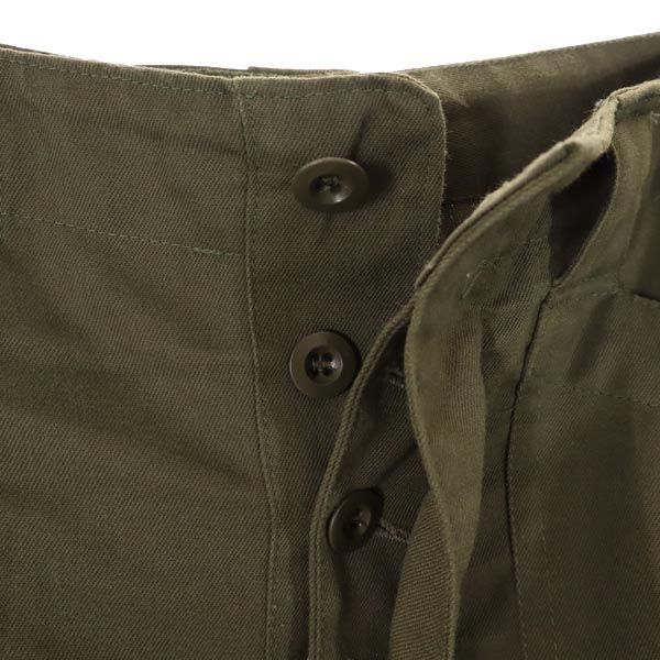 Austrian Army military cargo pants Khaki Button fly Big size Men's Used