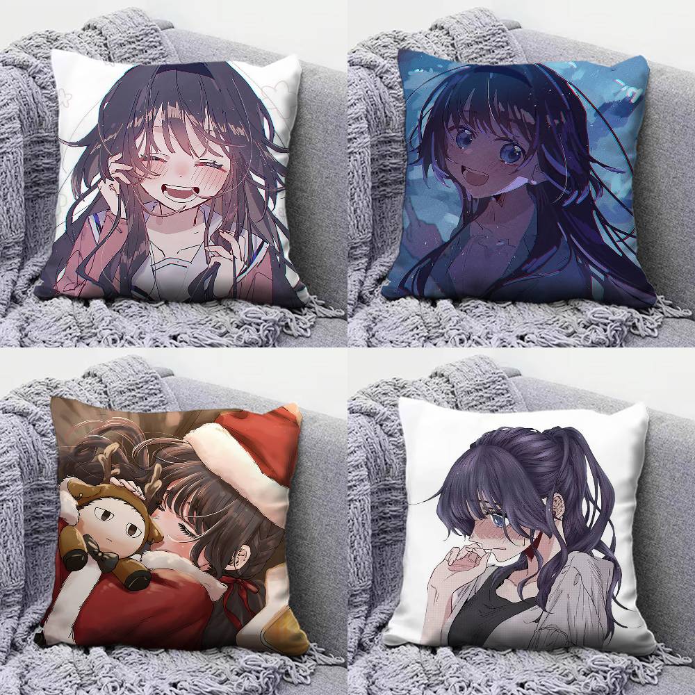 Kaoruko Waguri Kaoru Hana wa Rin to Saku Pillow Covers Home Sofa Cushion Covers and Aecorative Custom