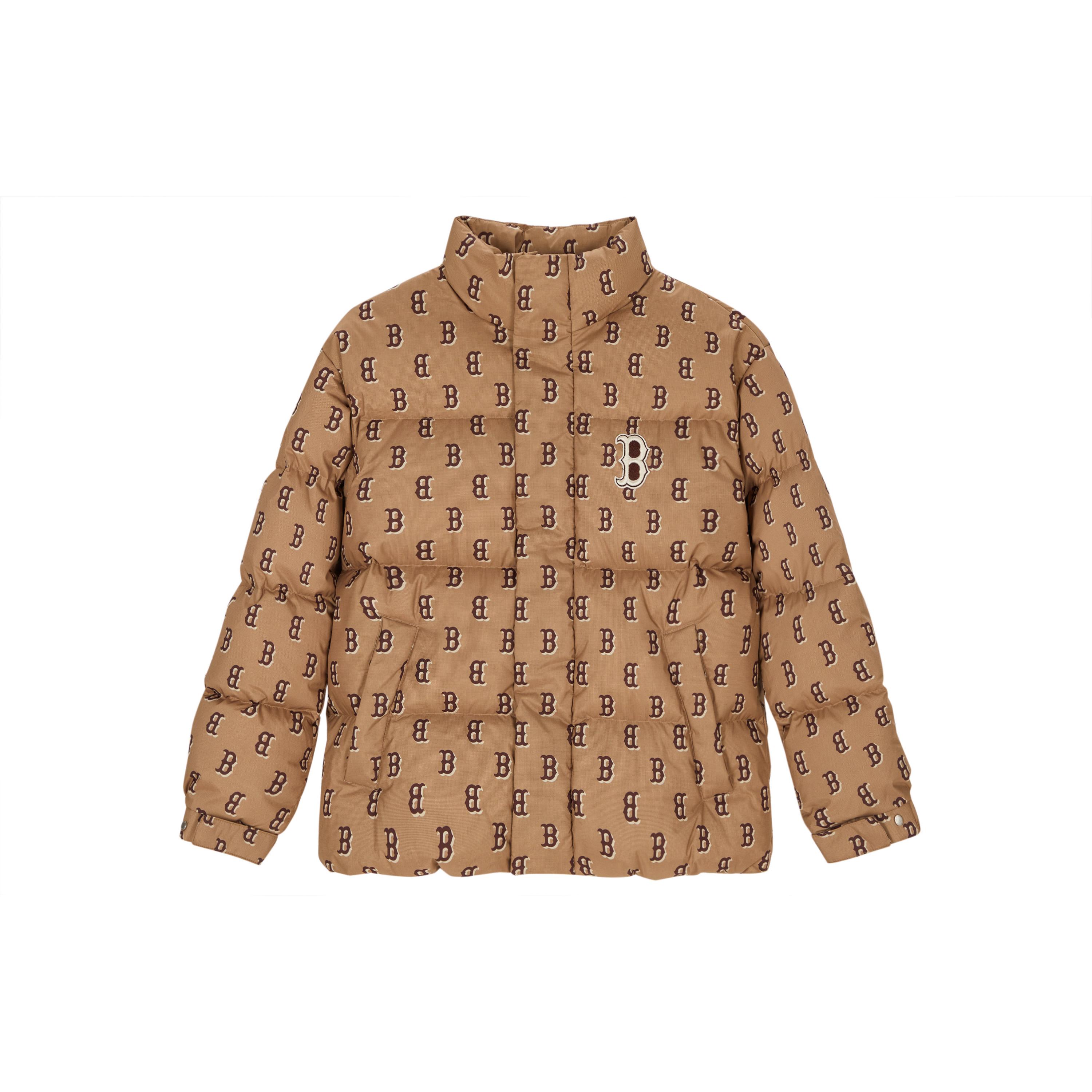 

New MLB Boston Red Sox Down Jacket Unisex Light Camel 3ADJM0736-43CAL XS