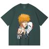 230 Gsm 100% Cotton Bleach V5 Ichigo Print Unisex Heavy Cotton T Shirt