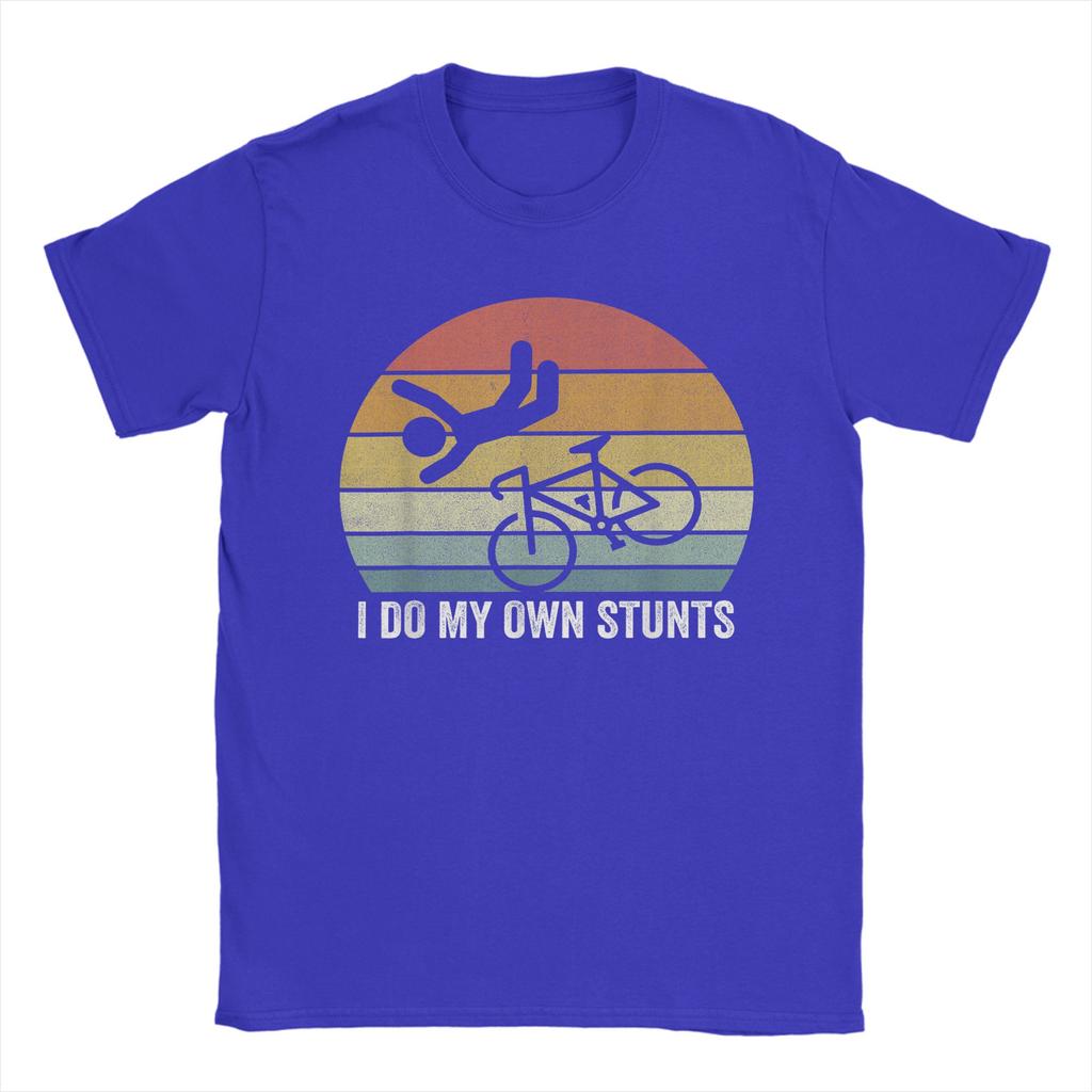 Retro I Do My Own Stunts Shirt Bike Lovers T-Shirt Fashion T Shirts Short Sleeve Y2K Fun Tshirt Summer O-Neck Oversized Clothing