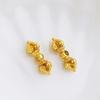 Gold-Plated Vajra Bell Prayer Beads with Double-Headed Phurba for DIY Crafting and Play.