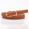 Women's Thin Belt Versatile Fashion Belt for Women 1.4 Wide Imitation Pig Leather Decorative Belt Black Student Belt