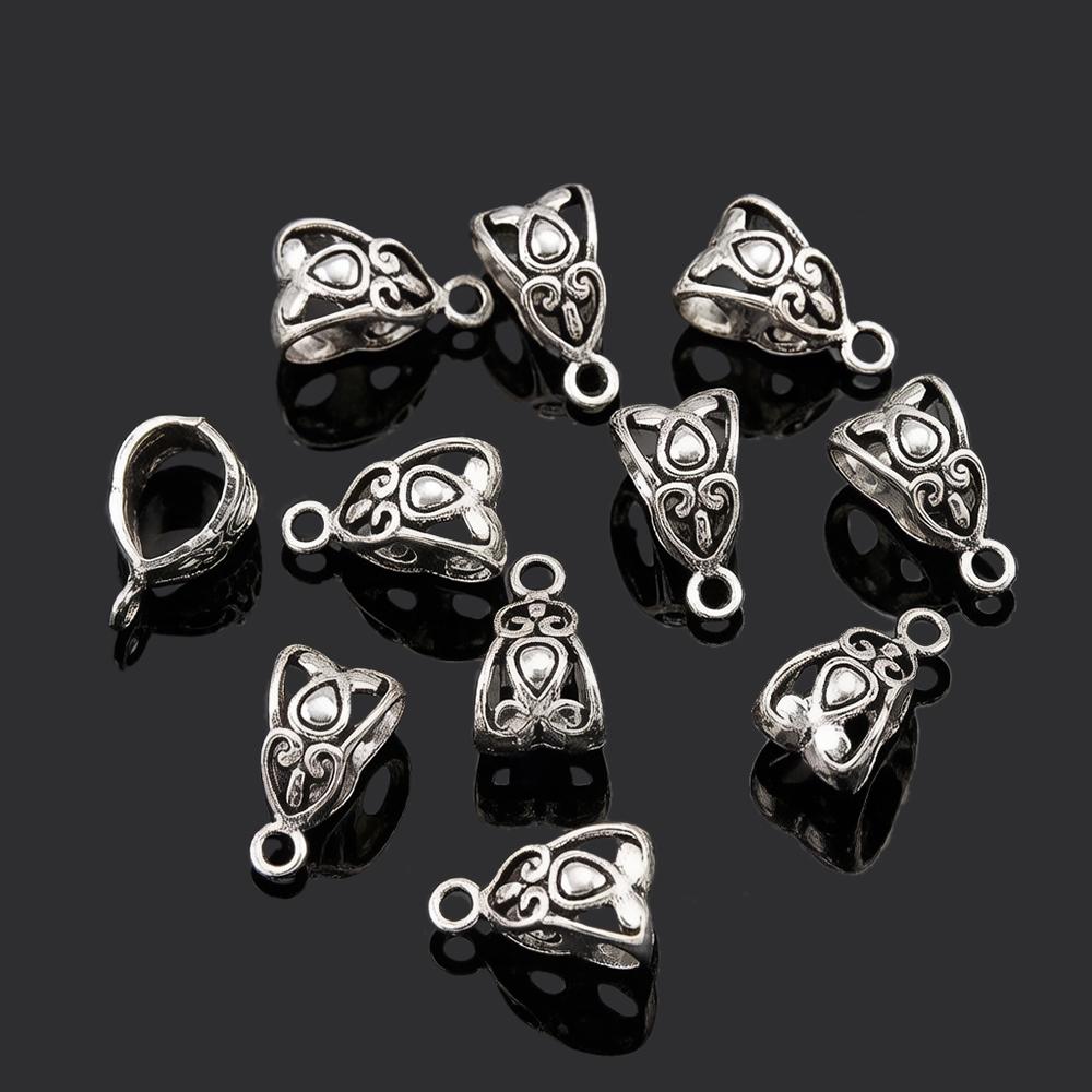 Retro Antik Bronze Hüftperlen DIY Großes Loch Metallverbinder Dreieckige Perlen Passend für Charm-Armbänder Halsketten Anhänger Schmuckherstellung