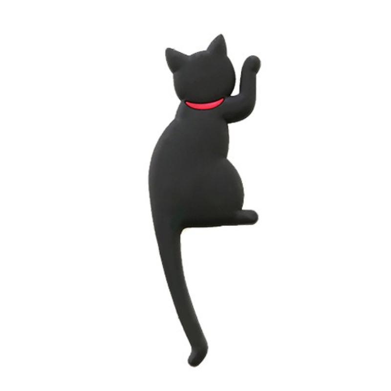 Ny mote Søt Kreativ Multifunksjon Katt Magnetisk Veggmontert Krok Kjøleskapsklistremerke Kjøleskapsmagnet Dekor Henger Holder Krok