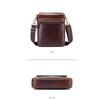 High Quality Genuine Leather Shoulder Bag Men's Fashion Crossbody Bag Crazy Horse Cowhide Messenger Bag Daily Small Satchel