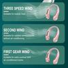 Daiosportswear Special Offers Portable Bladeless Neck Fan with Rechargeable Battery and Wearable Design Pink