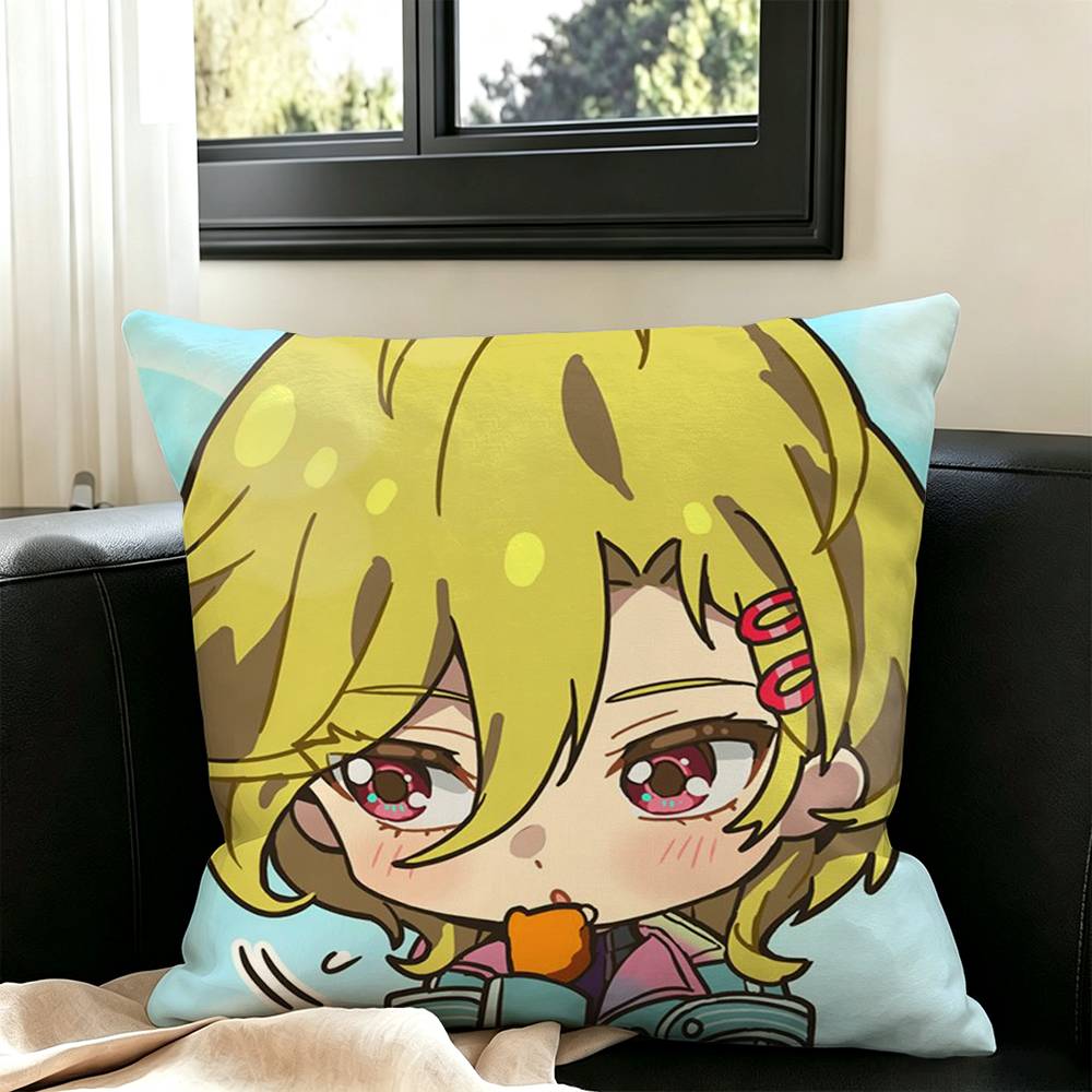Game GNOSIA Anime Pillow Case Square Double-Sided Sofa Cushion Cover Bedroom Bedside Pillow