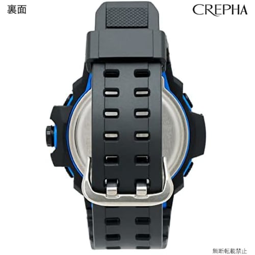 Klefer Men's Digital-Analog Waterproof Watch with Stopwatch and Urethane Strap, Black, TS-AD093-BL