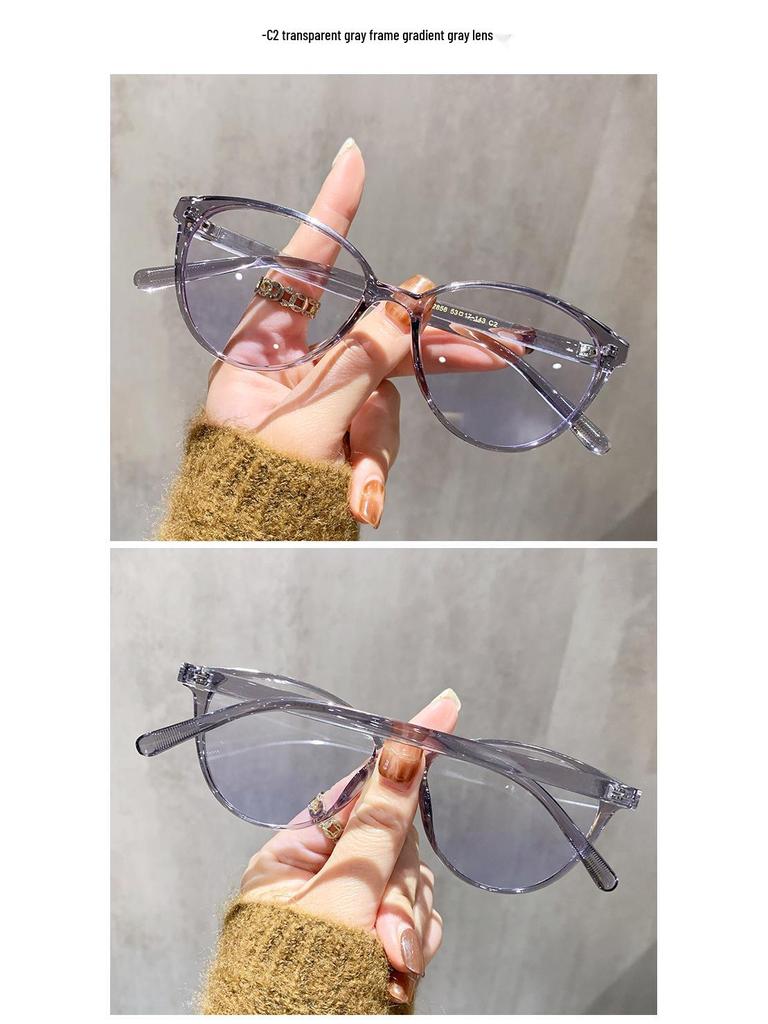 Stylish Cat Eye Gradient Sunglasses: Unisex Light Ins Street Style.