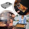 Stainless Steel Roasting Pan with Rack Oven Roaster Turkey Pan for Chicken Turkey Ham Beef Holiday Dinner Party Home Cooking