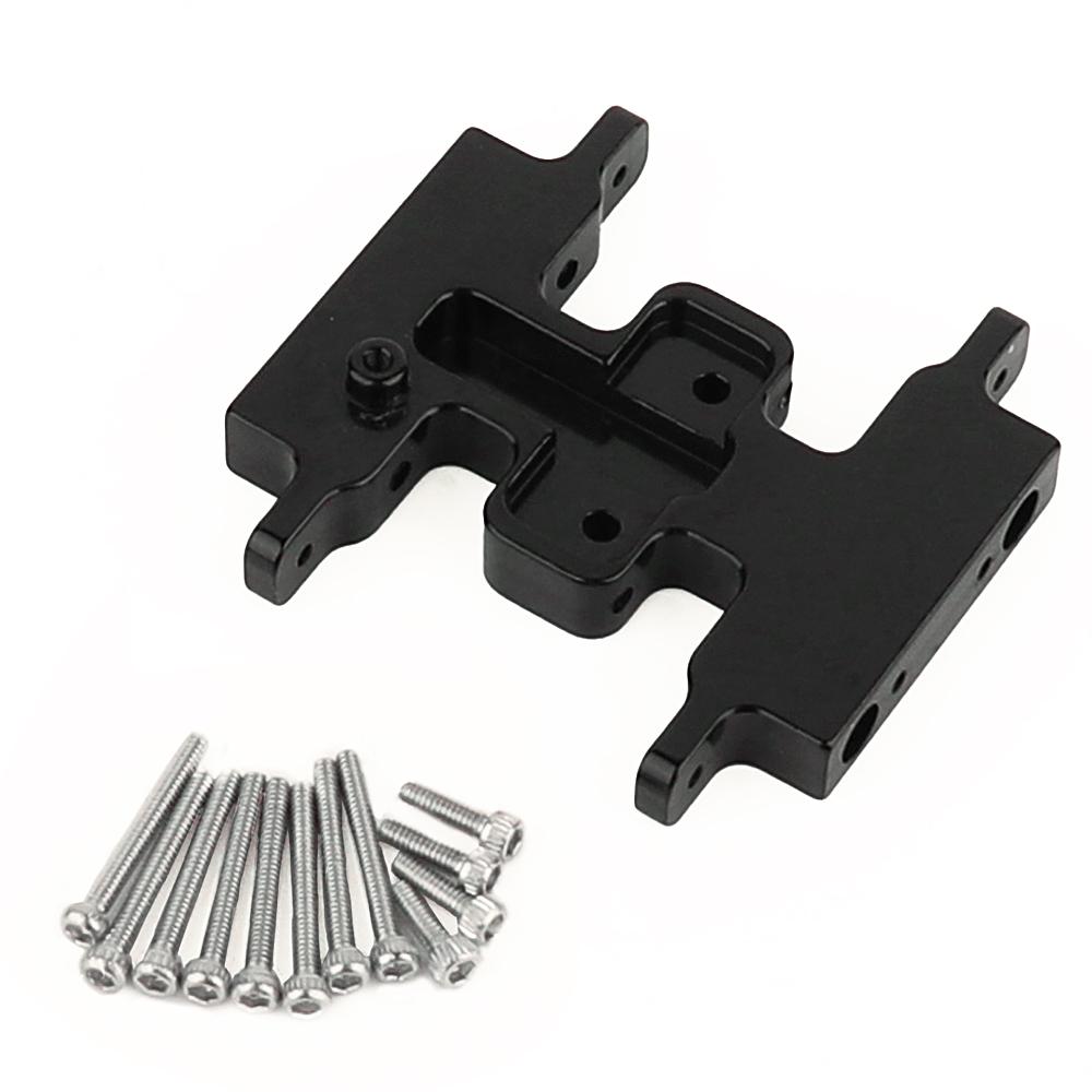 1pc Aluminum Alloy Gearbox Mount Transmission Plate Gearbox Base for SCX24 C10 JLU Deadbolt Gladiator Bronco 1/24 Crawler Car