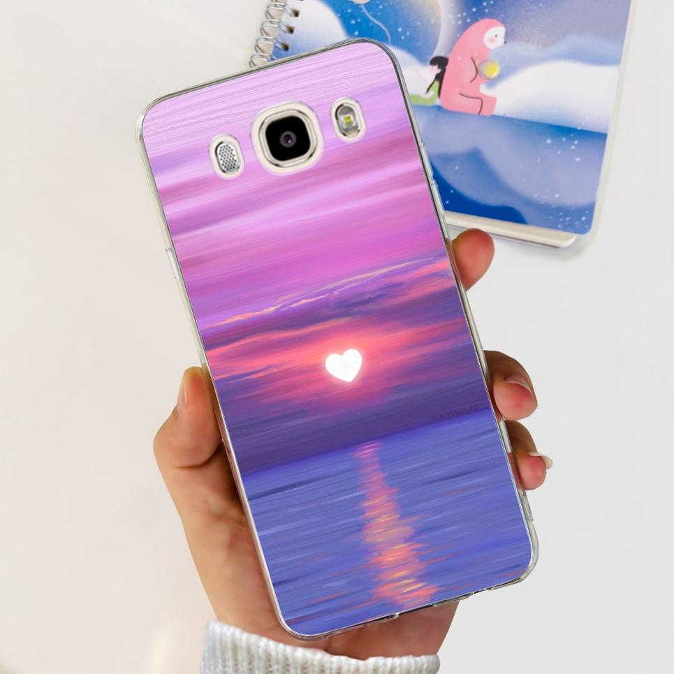 For Samsung Galaxy J5 2016 J7 2016 Phone Case Smiling Astronaut Painting Clear Housing On Samsung J7 2016 J 5 7 Galaxy Bumper