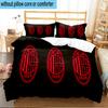 3PCS Ac Milan Logo Design Bedding Set For Bedroom, Dormitory,Including 1pc Duvet Cover And 2pcs Pillowcases Large size Fan gift