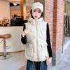 New Winter Fashion Small Down Cotton Vest Thickened Versatile Sleeveless Jacket Tide