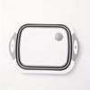 Collapsible Cutting Board Multifunction Folding Fruit Washing Basket Space-Saving Portable Basins Outdoor Camping Kitchen Tool