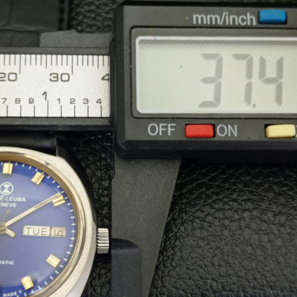 USED SWISS FAVRE LEUBA GENEVE DUOMATIC 1906 MENS BLUE DIAL WATCH A432155-2 R110-a432155