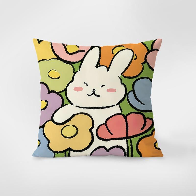 Stil desen animat Fericit Drăguț Față de pernă Îmbrățișare pentru cămin Decorare Birou Sufragerie Canapea Față de pernă