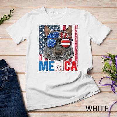 Ekorre Merica 4 juli Amerikansk patriotisk ekorre Unisex T-shirt