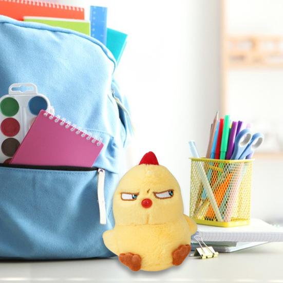 Plush Pendant Lovely Collectible Lightweight Kawaii Angry Little Chicken Keychain Doll Backpack Decoration