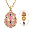 Copper Egg Pendant Necklace Egg Shape Egg Charm Vintage Style Zodiac Necklace  Daily Wear
