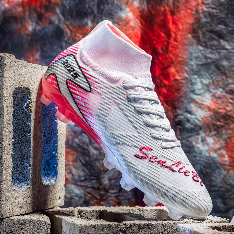 35-46 Men's High-top Football Shoes Long Spikes Sports Football Boots Large Size Kid's Football Boots