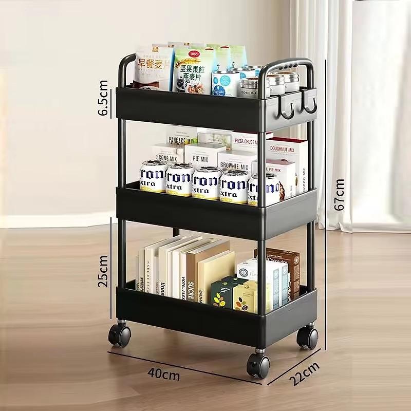 Trolley Bookshelf Kitchen Storage Rack Kitchen Corner Narrow Slit Storage Cabinet Bathroom Living Room Home Organizer Gifts