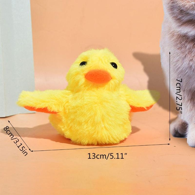 Electric Duck Cats Toy Large Dog Cats Toy Duck Yellow Duck Kitten Duck Toy