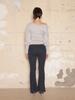 Hilda Fluffy Corset One-Shoulder Knit [Gray]