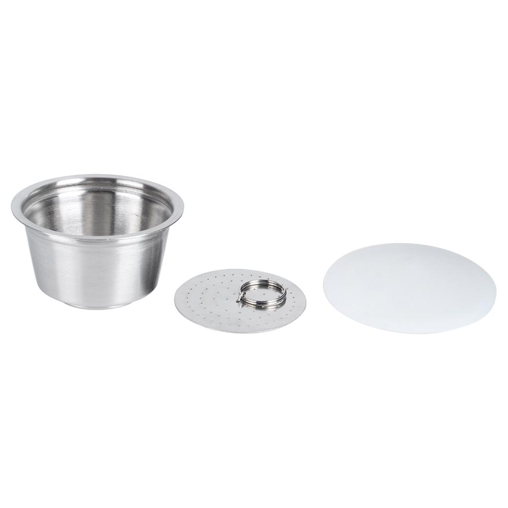 Stainless Steel Reusable Refillable Coffee Capsule Cup Fit for Dolce Gusto Coffee MakerWhite