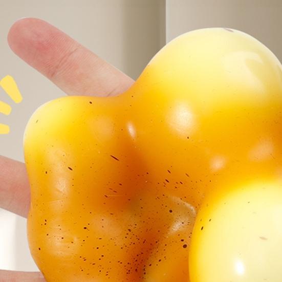 Squeeze Toy Simulated Mango Shape Slow Rebound Decompression Toy Soft Color Changing Green to Orange Safe Stress Relief Toys