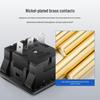 Compact National Standard 2-Pin & 3-Pin 5-Hole Desktop Power Socket Module